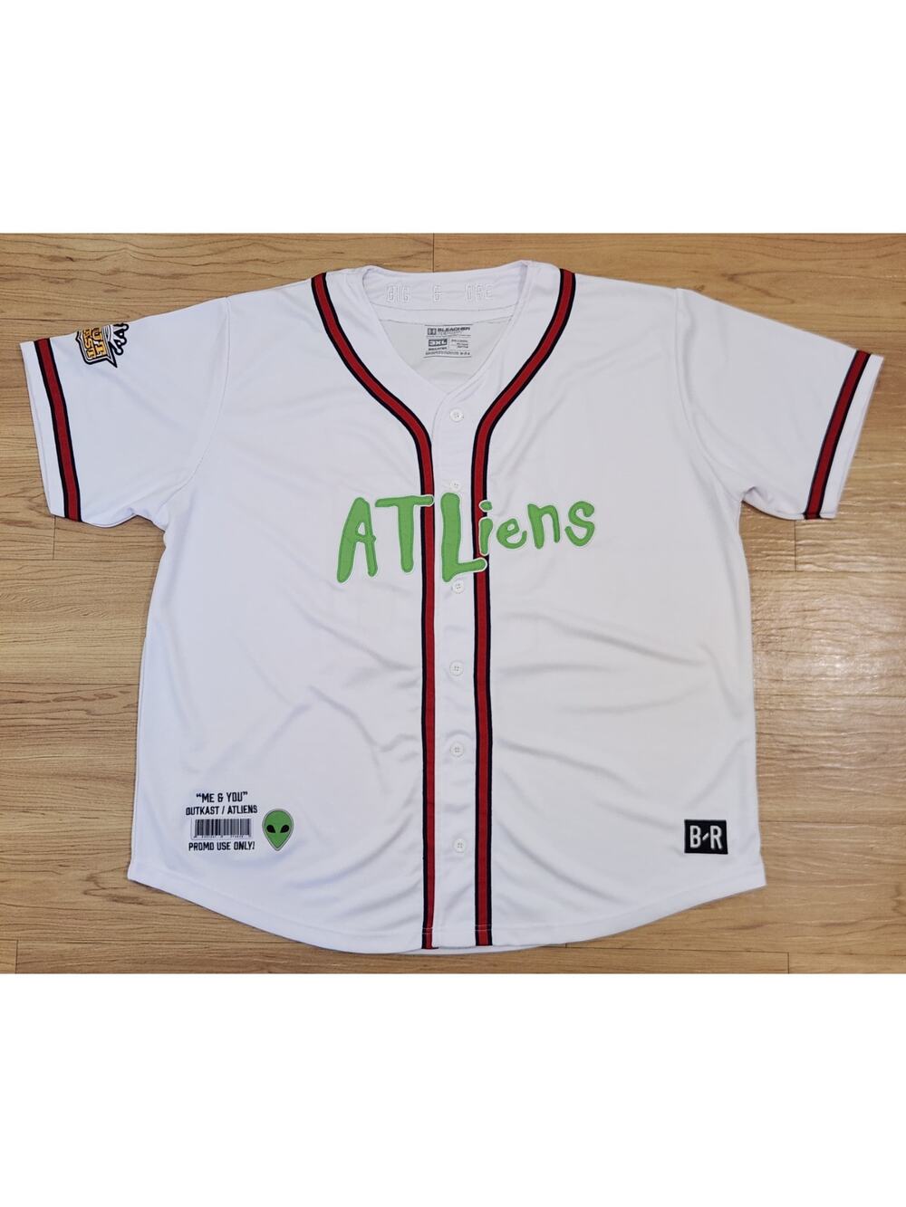 Outkast Jersey 3XL Mens Bleacher Report Atliens Promo Baseball Button Up Hip Hop